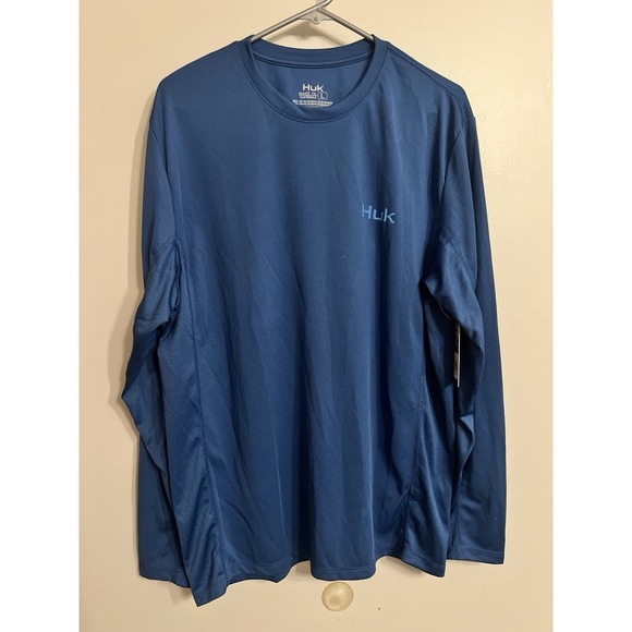 Huk Other - HUK Performance Fishing Gear Long Sleeve Shirt Mens L Large Blue - large